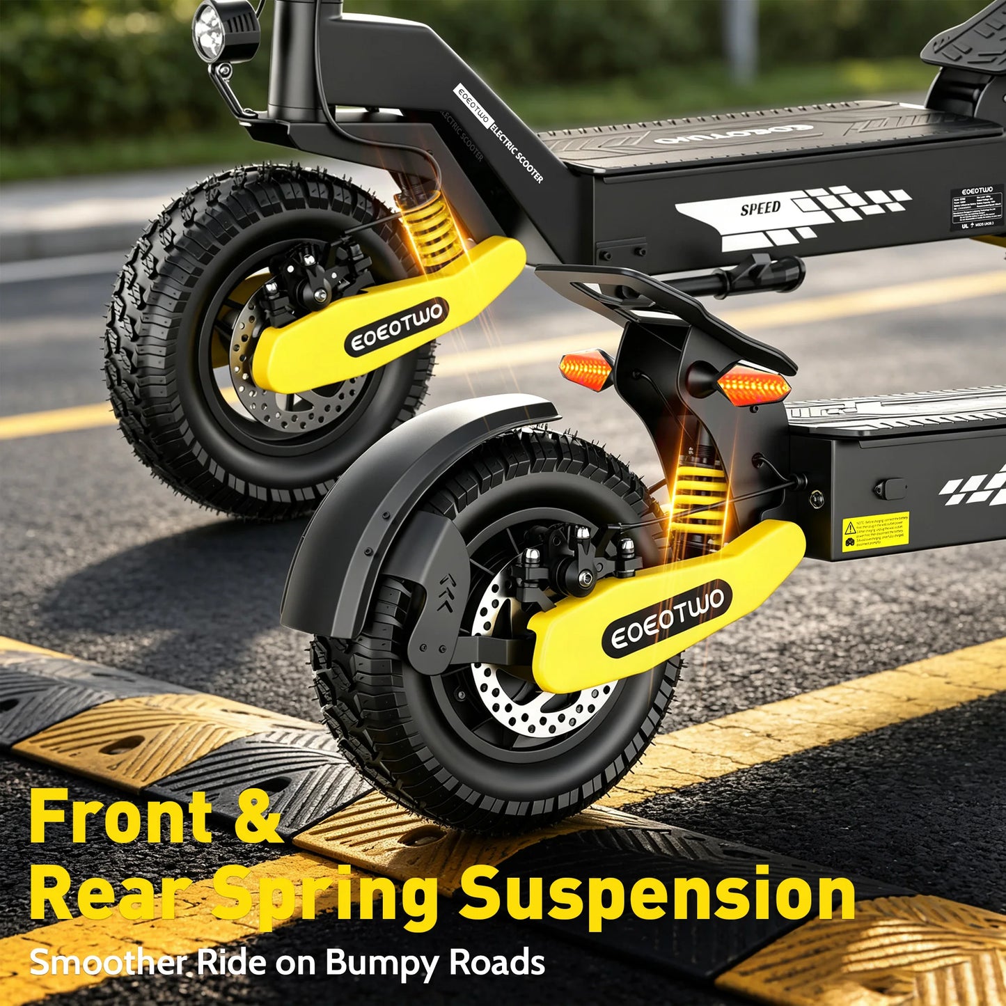 EOEOTWO 1200W Off Road Electric Scooter 48V 30MPH Foldable
