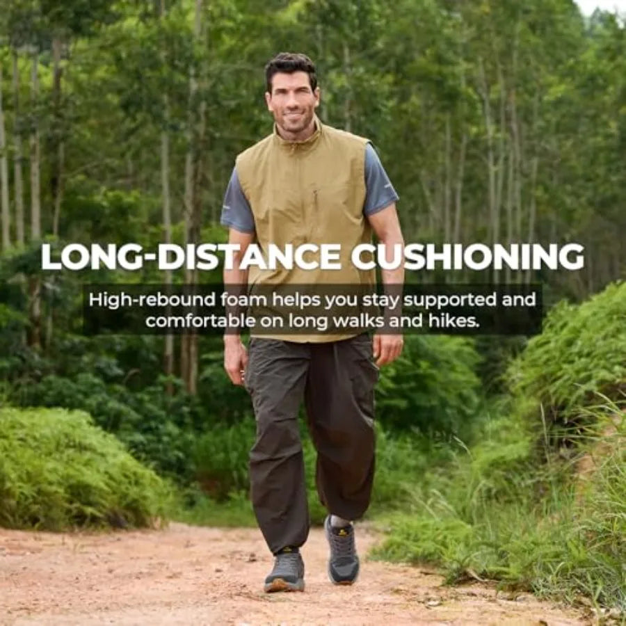 Outdoor Hiking Shoes With Water Resistant Upper And Traction Outsole