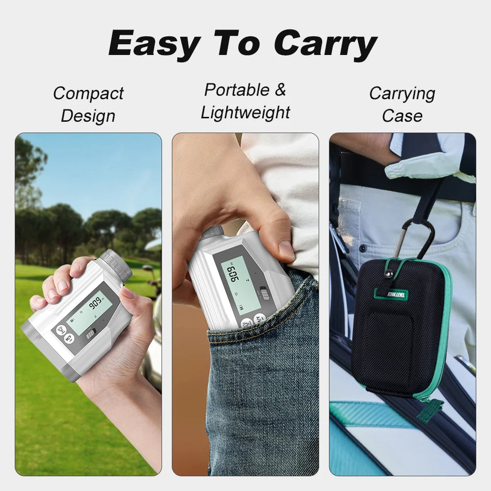 REVASRI Golf Rangefinder With Angle Switch Side Display Voice Prompts