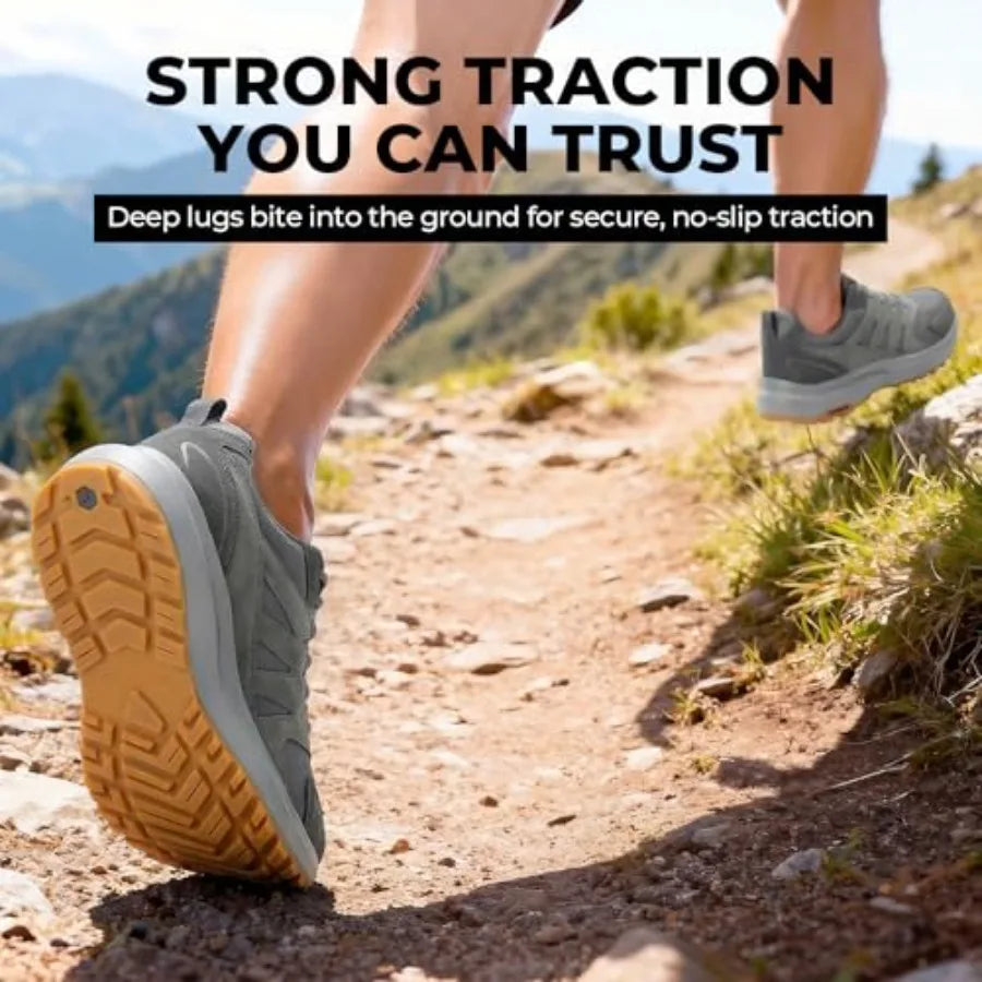 Outdoor Hiking Shoes With Water Resistant Upper And Traction Outsole