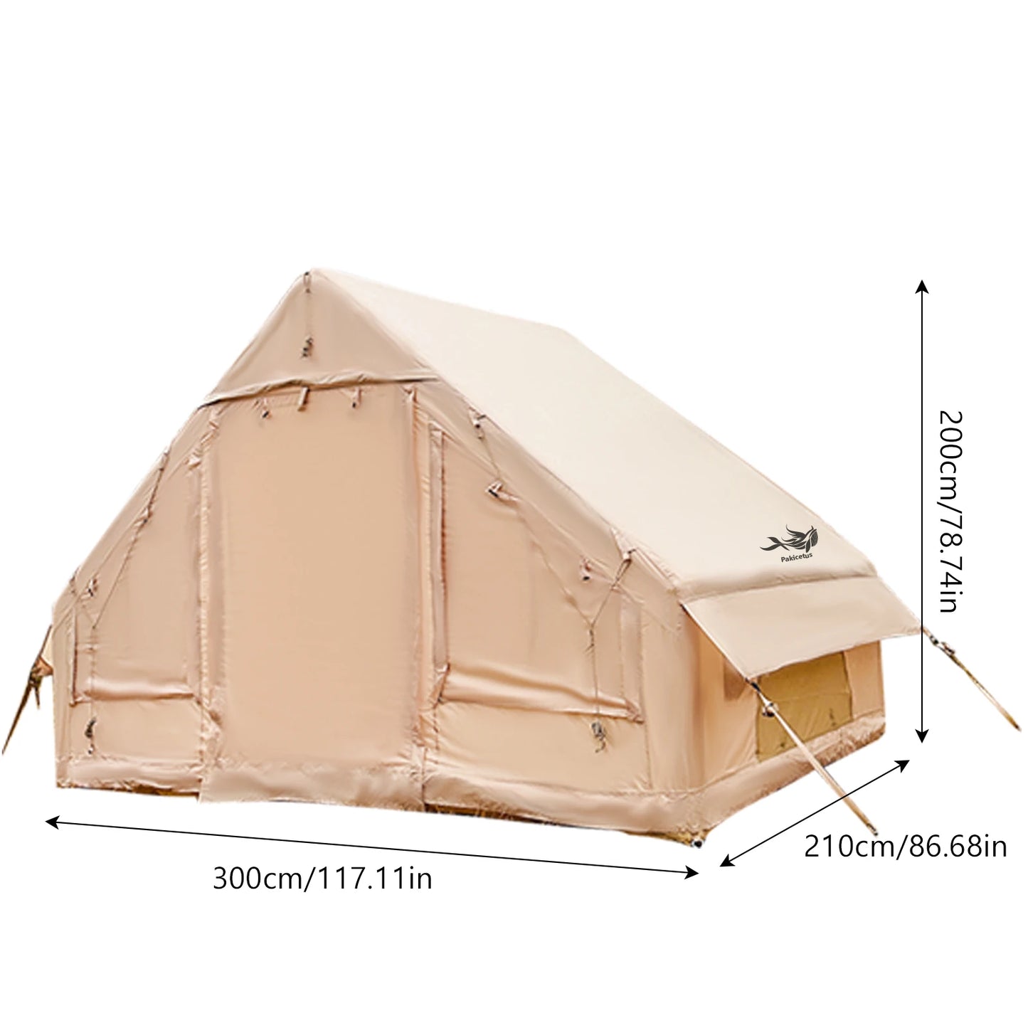 Large Inflatable Camping Tent With Skylight And Quick Air Flow Mesh