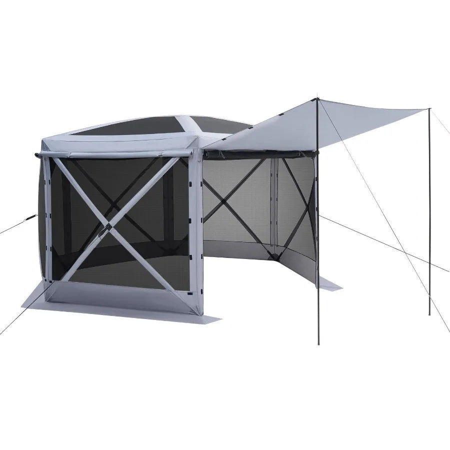 Pop Up Gazebo Tent Six Sided Bite Proof Screen House