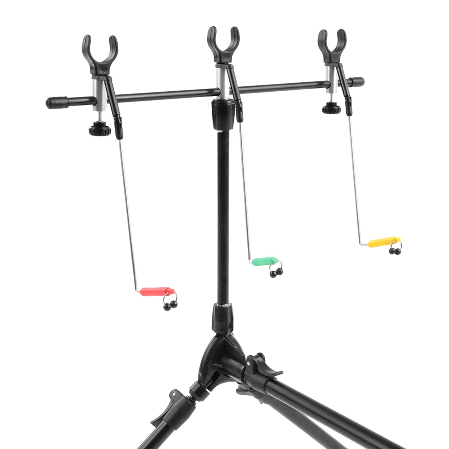 Lixada Adjustable Carp Rod Pod Stand With 3 Bite Alarms
