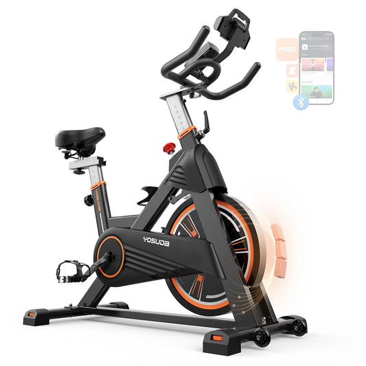 YOSUDA PRO Magnetic Exercise Bike 350 lbs Weight Capacity - Indoor Cycling Bike Stationary with Comfortable Seat Cushion