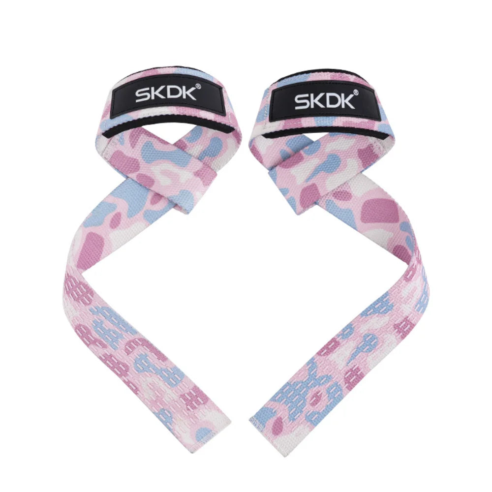 Lostook Weightlifting Wrist Straps Adjustable Non Slip Grip 2 Pcs