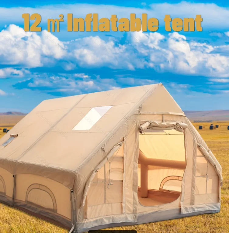 Large Inflatable Camping Tent With Skylight And Quick Air Flow Mesh