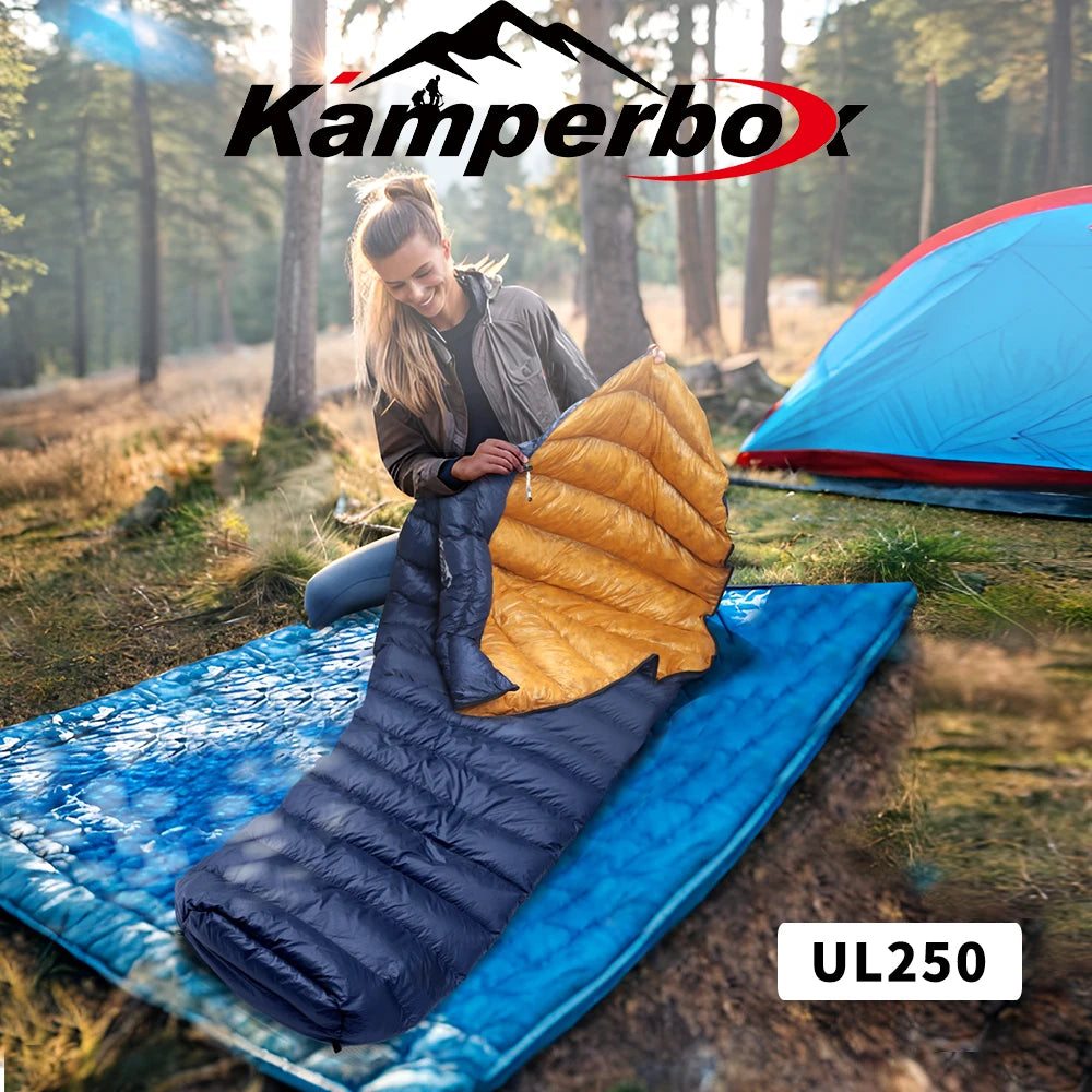 Kamperbox Ultralight Duck Down Sleeping Bag For Outdoor Camping