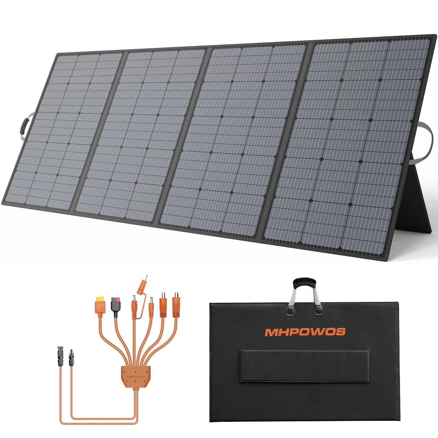 MHPOWOS 400W Foldable Solar Panel for Power Stations and RVs