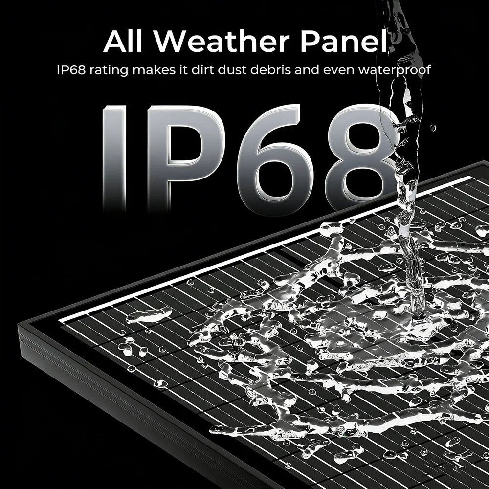 Rvpozwer 12BB 18BB 12V 100W Monocrystalline Solar Panel