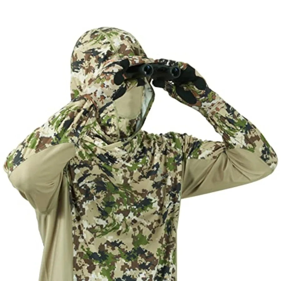 Camo Hunting Gloves UPF 50 Lightweight Touchscreen Outdoor Gear