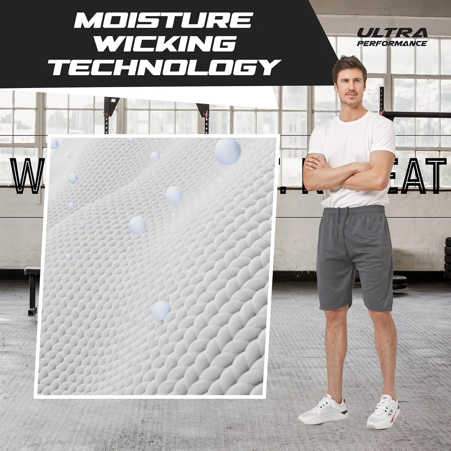 5 Pack Mens Shorts, Athletic Gym Shorts Workout Basketball Shorts for Men, SM - 5X