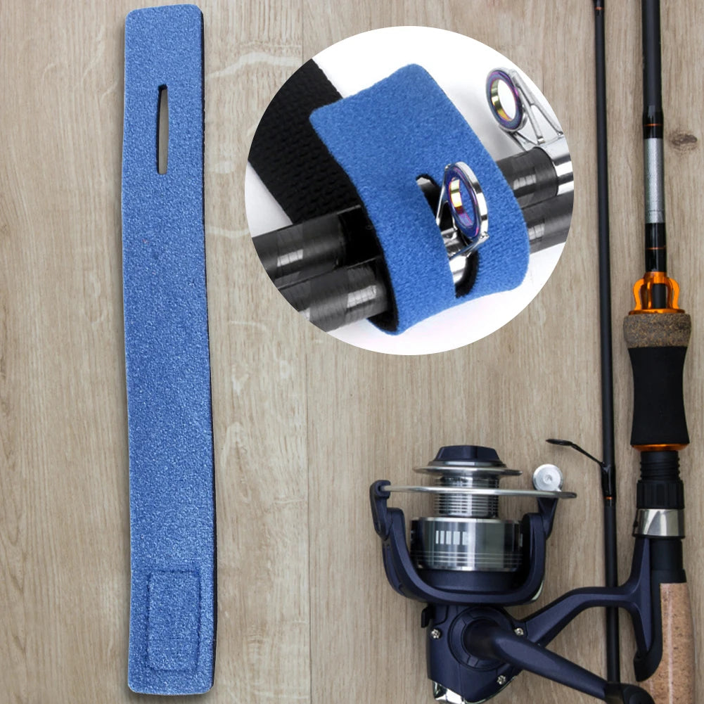 1-10PC Fishing Rod Tie Holder Strap Belt Tackle Elastic Wrap Band Holder Fastener Ties Portable Outdoor Fishing Tool Accessories