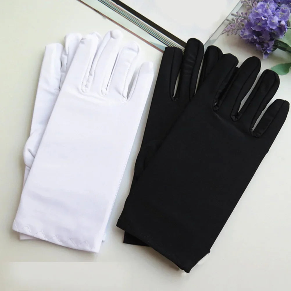Lycra Spandex Etiquette Jewelry Gloves For Dance And Formal Wear