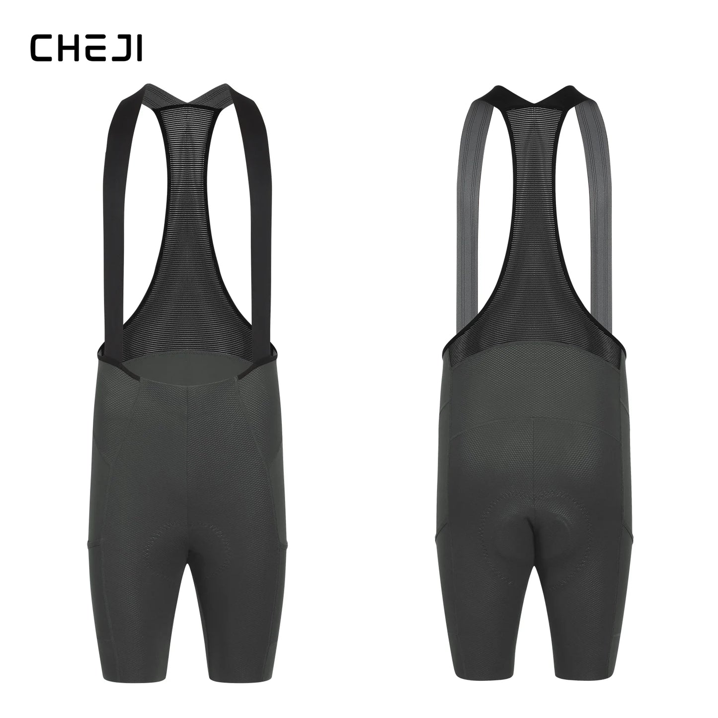 Cheji Men's Cycling Bib Shorts Seamless Quick-Drying Breathable