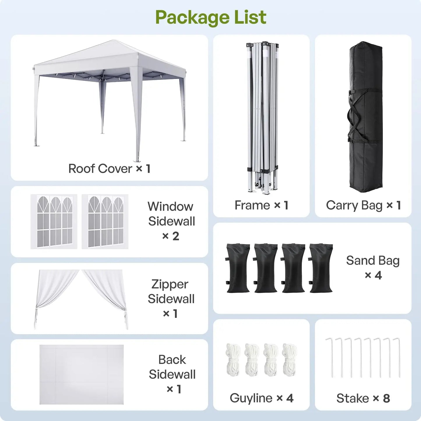 Pop Up Canopy With Sidewalls Instant Gazebo Tent For Events