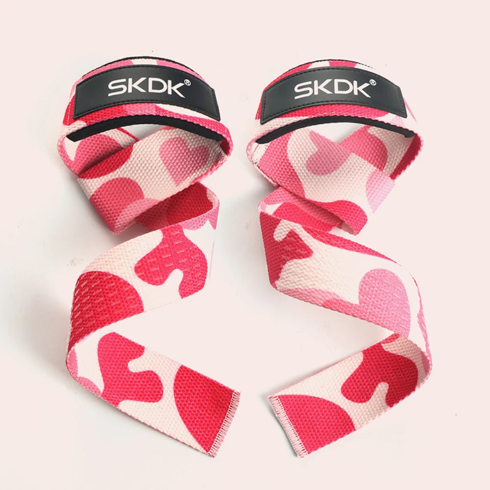 Lostook Weightlifting Wrist Straps Adjustable Non Slip Grip 2 Pcs