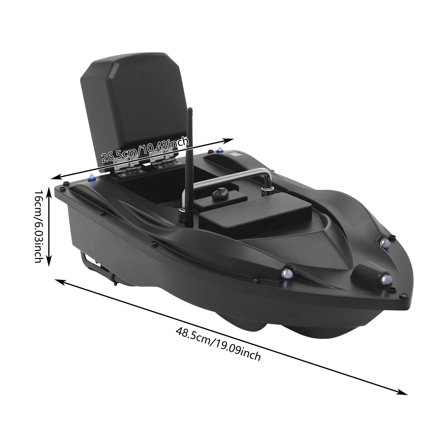 Bymaocar Fishing Bait Boat With GPS And Remote Control Lakes