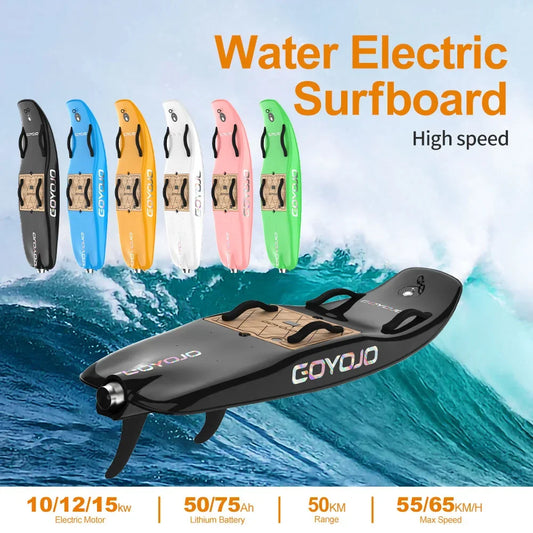 Electric Surfboard In Carbon Fiber Jet Surf Board 15KW Seaside Outdoor Sports Water Surf Adjustable Speed Above 65KM/H Jetboards
