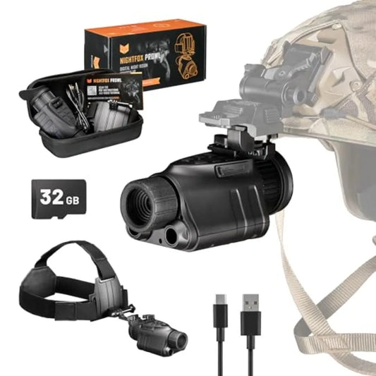 Prowl Night Vision Monocular Digital Infrared NVG Goggles with Head Mount Dovetail Adapter Video Recording Wide Field of View 1