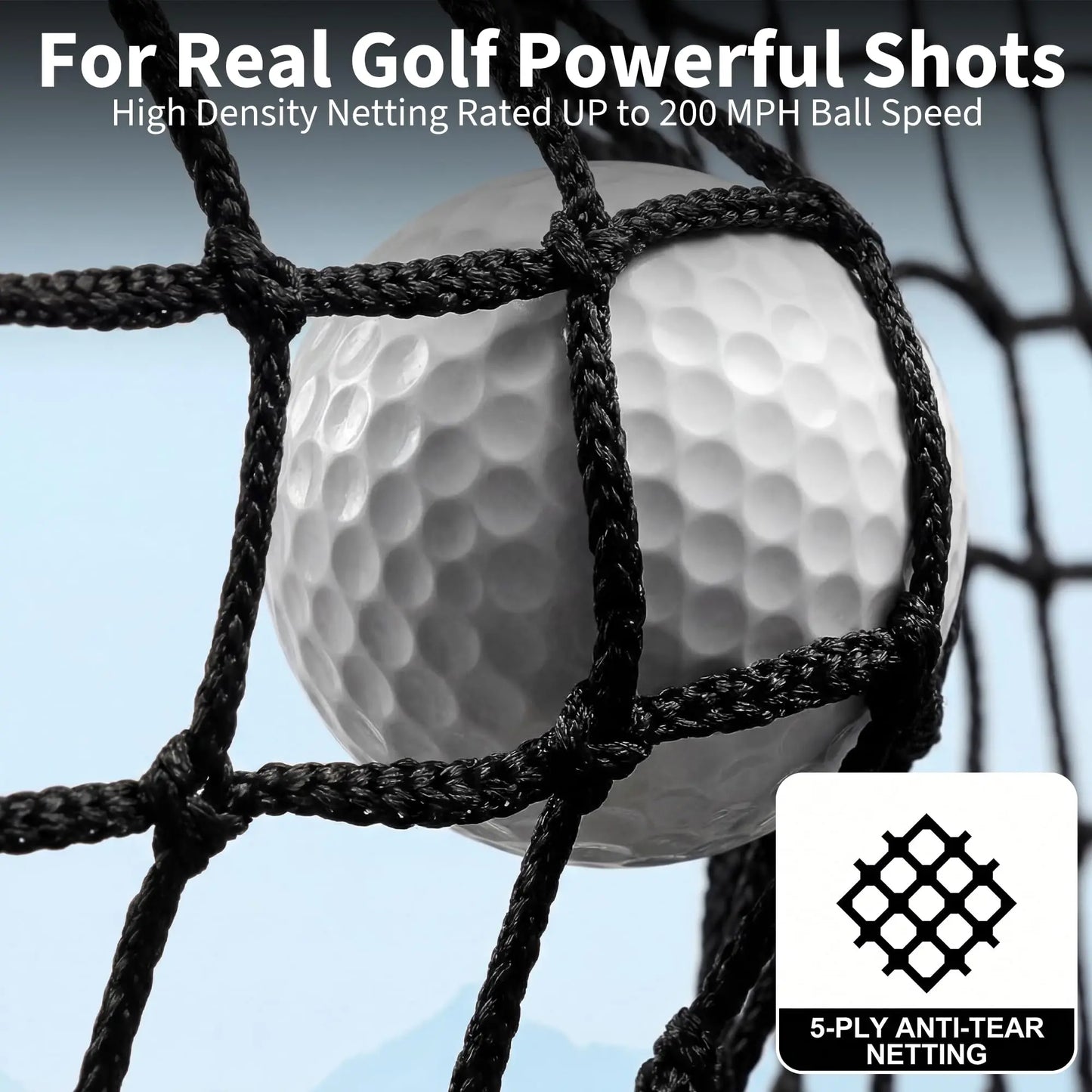 HiMISS Golf Practice Net With Chipping Goal And Carry Bag