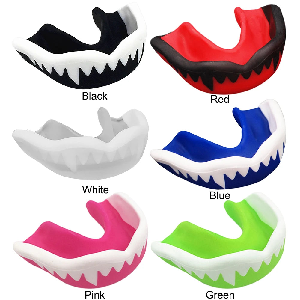 Mouth Guard Teeth Protector with Storage Box Adults Junior Mouth Guard for Football Wrestling Hockey Lacrosse Boxing