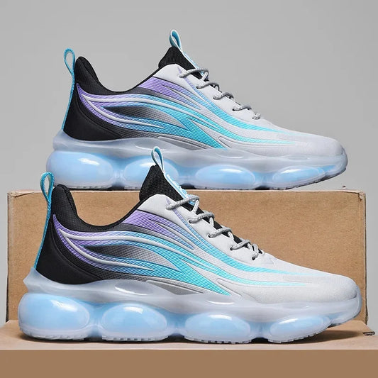 Men's Breathable Running Shoes Shock Absorption Fashionable Sporty Casual Dad Trendy Shoes Summer New Arrival PU Insole Rubber O