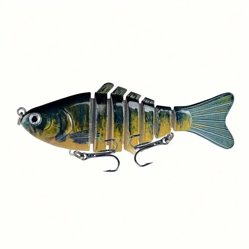 5-Piece Multi Jointed Bait 7-Segment Swimbait Lures Set