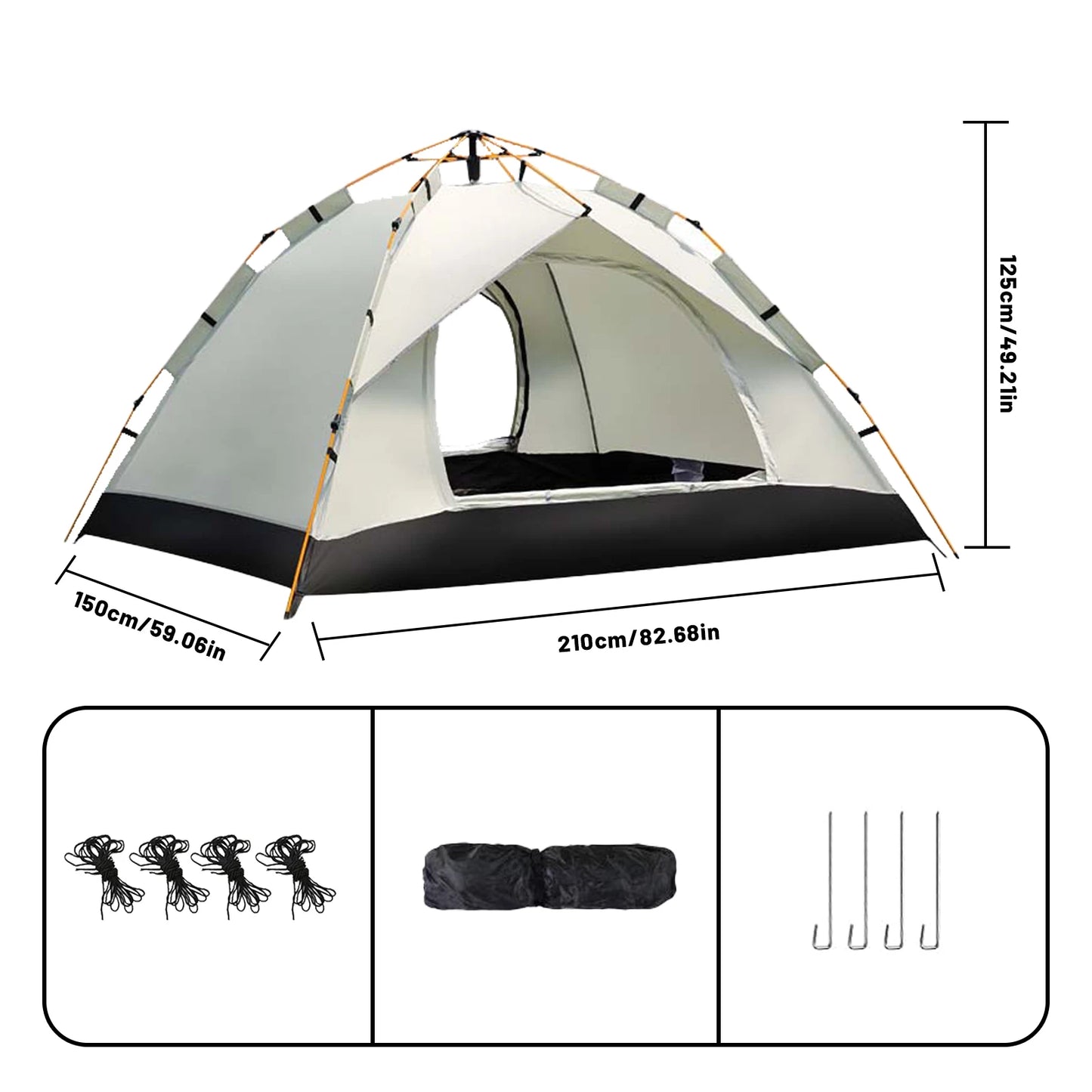 Pakicetus Auto Tent Sunshade 60 Second Setup For 3 To 4 People Portable