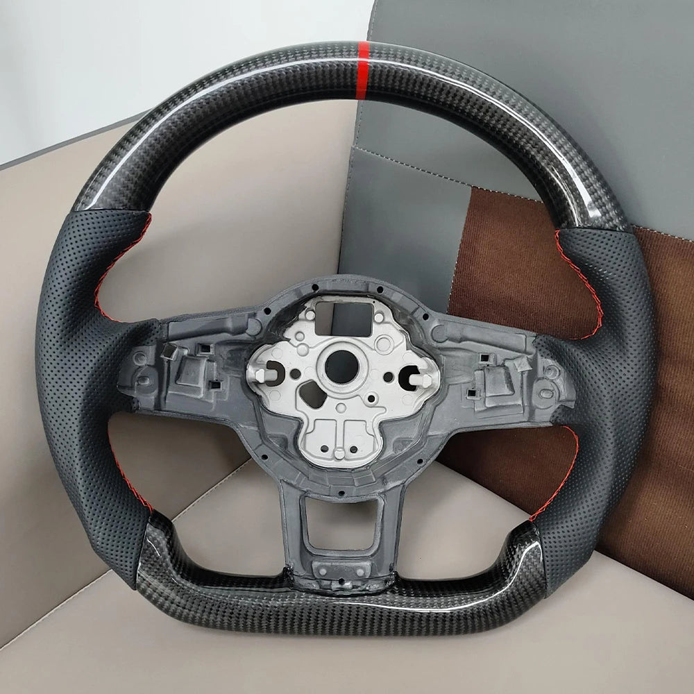 COIKA Perforated Carbon Leather Steering Wheel For Volkswagen