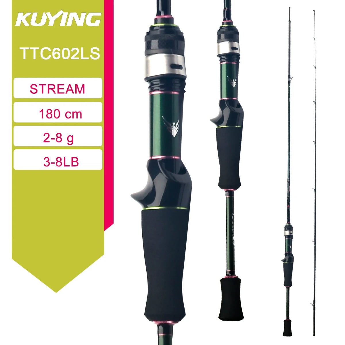 Kuying Carbon Lure Rod For Casting And Spinning River Fishing