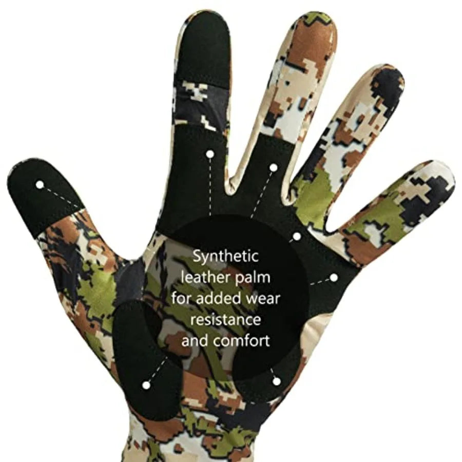 Camo Hunting Gloves UPF 50 Lightweight Touchscreen Outdoor Gear