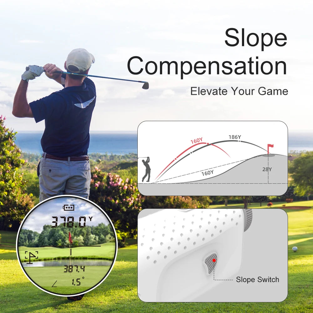 REVASRI Golf Rangefinder With Slope Measurement And Flag Lock