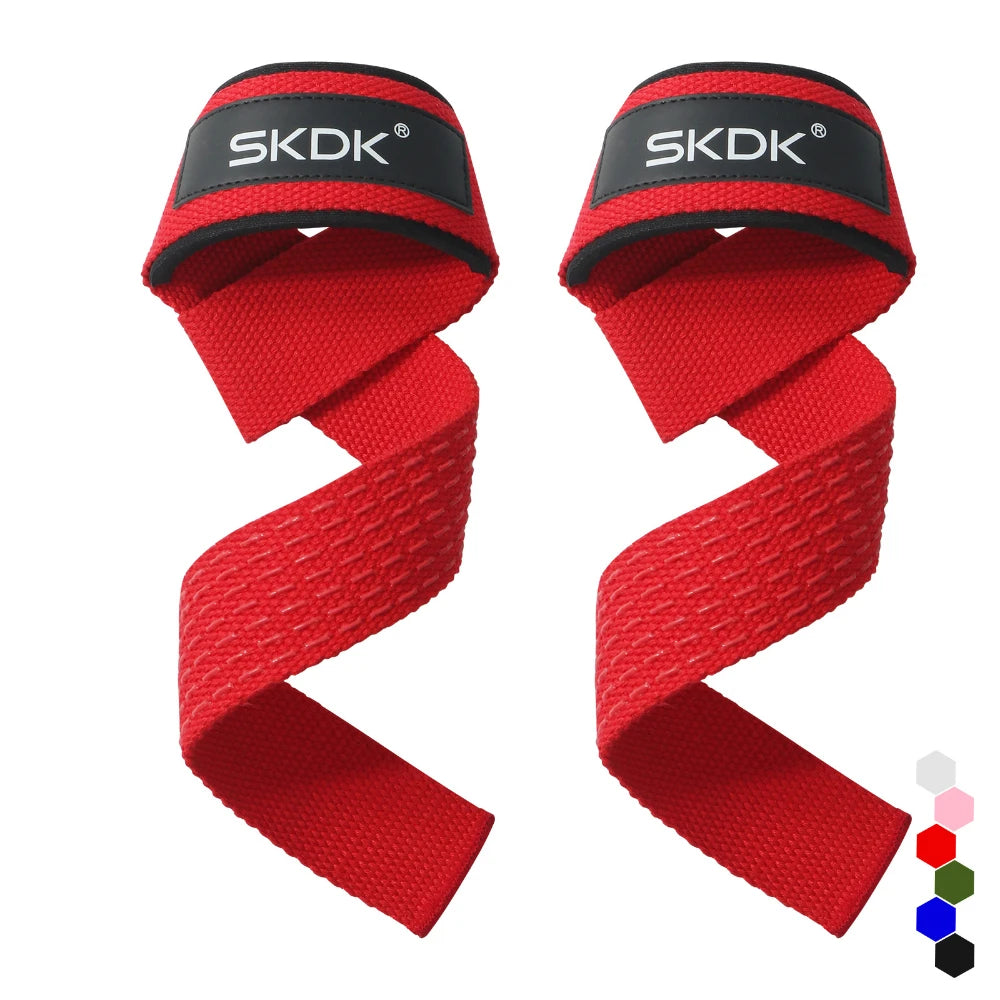 Lostook Weightlifting Wrist Straps Adjustable Non Slip Grip 2 Pcs