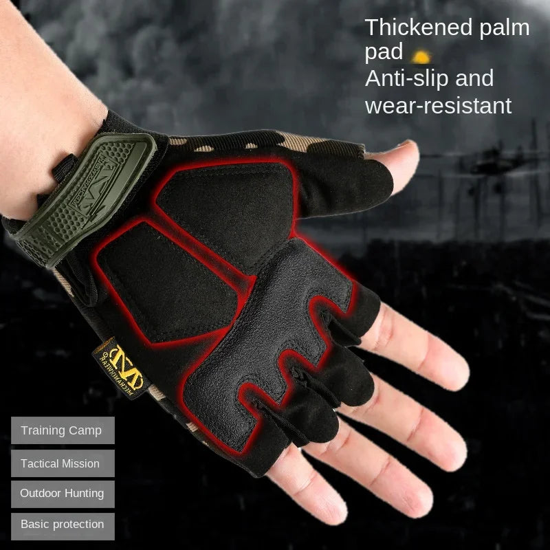 Popular Tactical Half Finger Gloves for Outdoor and Motorcycle Riding