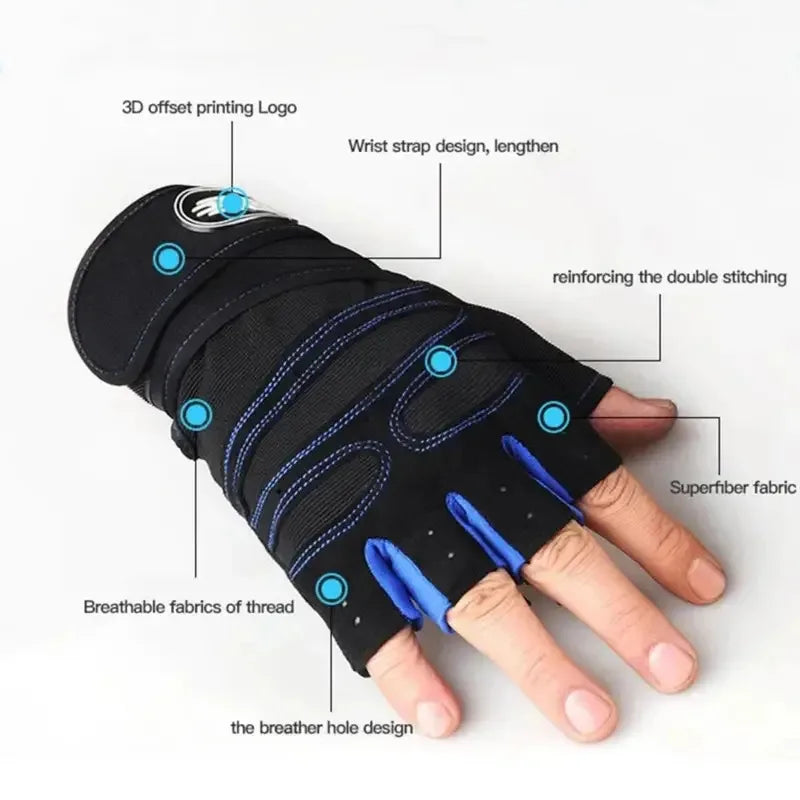 Gym Gloves For Fitness And Weight Lifting Training And Cycling