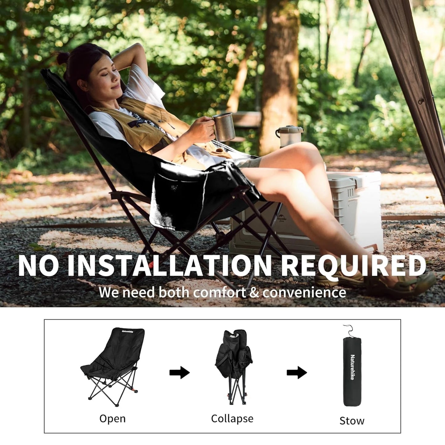 Naturehike Sea Star Two Position Recliner Moon Chair
