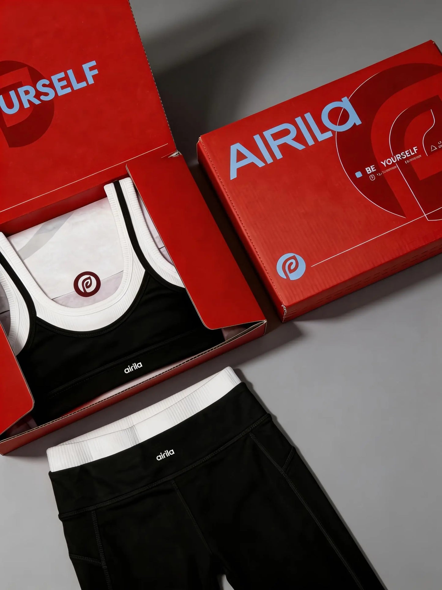 Airila Women's Yoga Set 2 Pcs Sportswear Color Blocked Tracksuit High Waist Flare Crop Top Athletic Gym & Daily Fitness