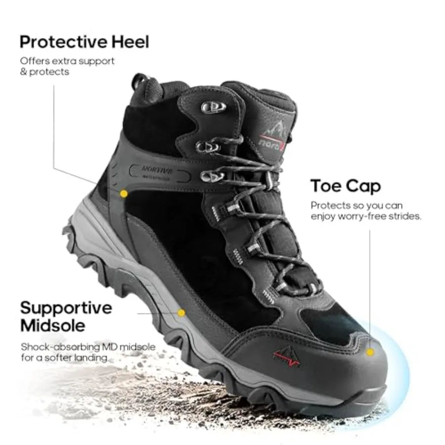 NORTIV 8 Paladin Waterproof Hiking Boots for Outdoor Trekking