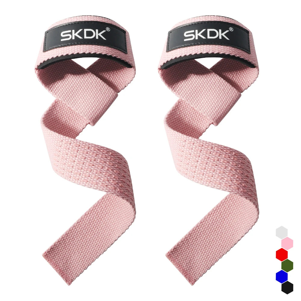 Lostook Weightlifting Wrist Straps Adjustable Non Slip Grip 2 Pcs