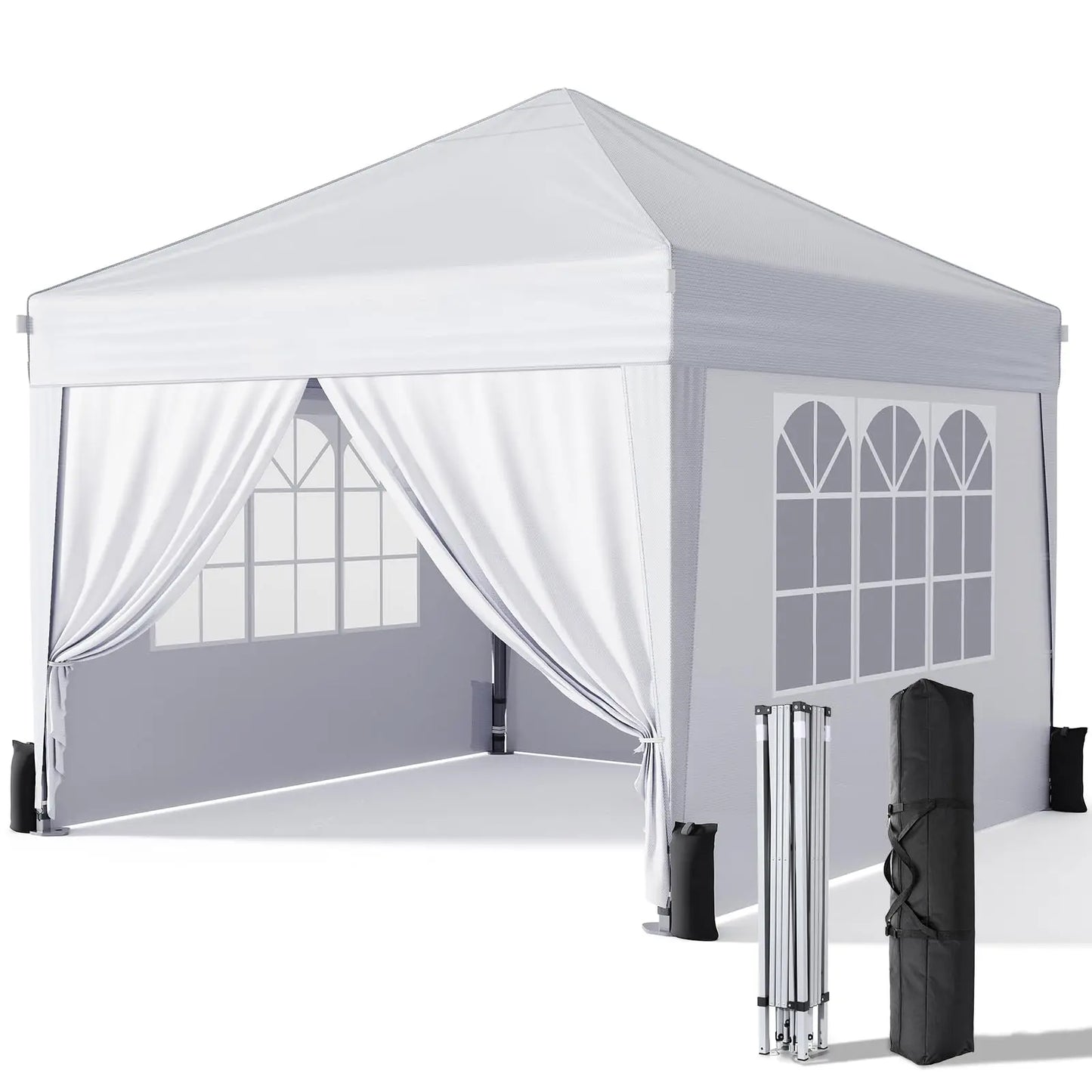 Pop Up Canopy With Sidewalls Instant Gazebo Tent For Events