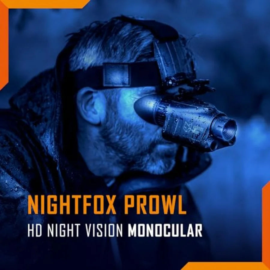 Prowl Night Vision Monocular Digital Infrared NVG Goggles with Head Mount Dovetail Adapter Video Recording Wide Field of View 1