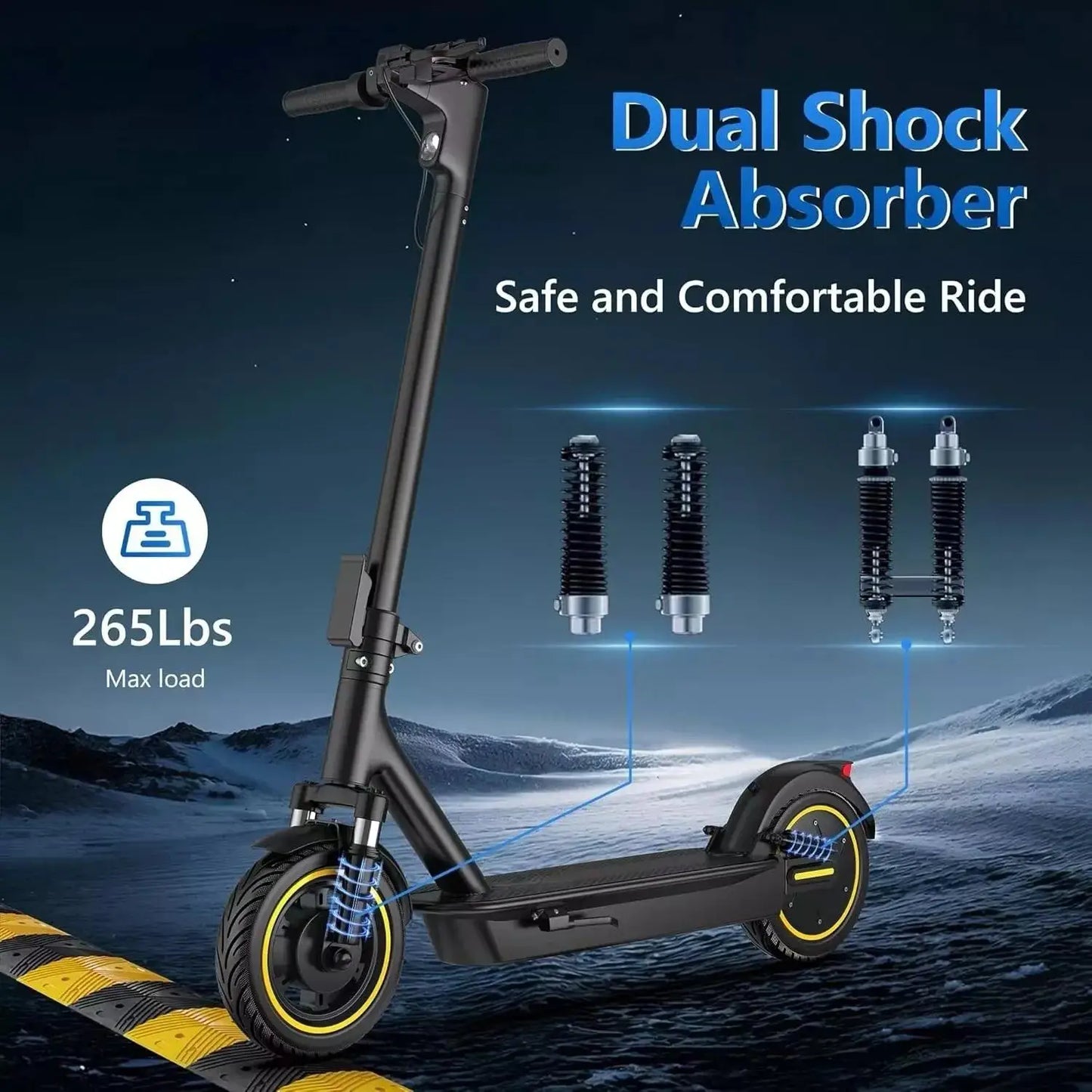 AOVOPRO ESMAX 500W Folding Electric Scooter 22 MPH App Enabled
