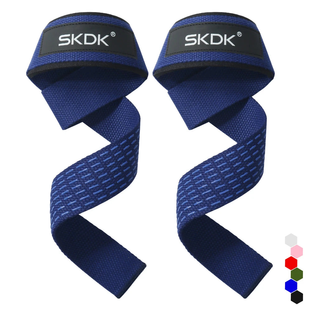 Lostook Weightlifting Wrist Straps Adjustable Non Slip Grip 2 Pcs