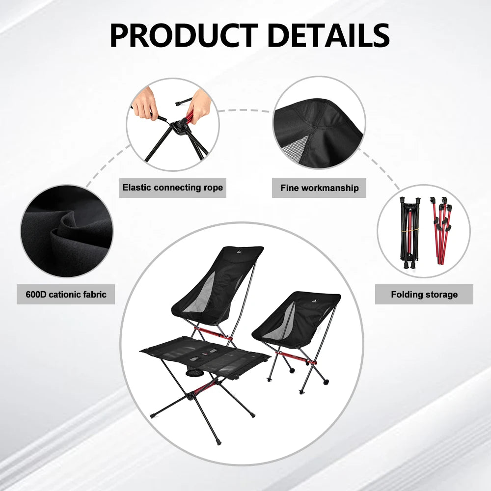 Widesea Outdoor Folding Chair for Camping Beach Picnic