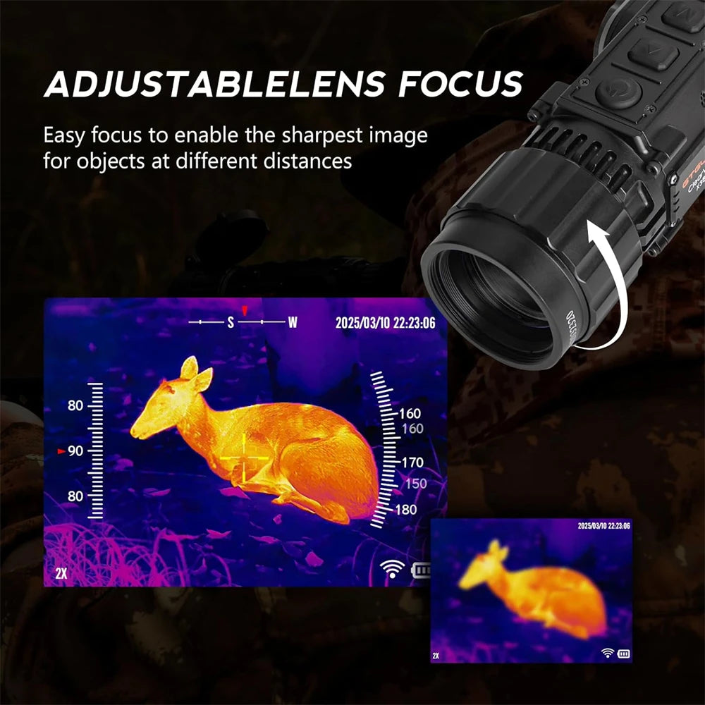 GTGUARD ClearView X350 Night Vision Monocular 4X Digital Zoom Thermal Imaging Scope Goggles 384*288 Resolution Camera Telescope