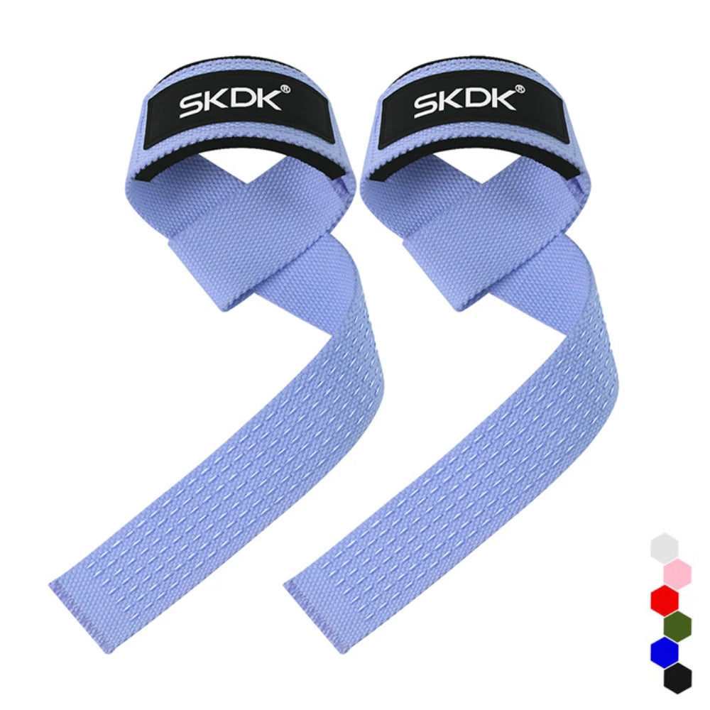 Lostook Weightlifting Wrist Straps Adjustable Non Slip Grip 2 Pcs