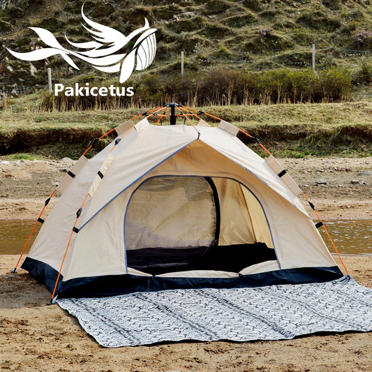 Pakicetus Instant Golden Tent Portable 3 To 4 Person Shelter