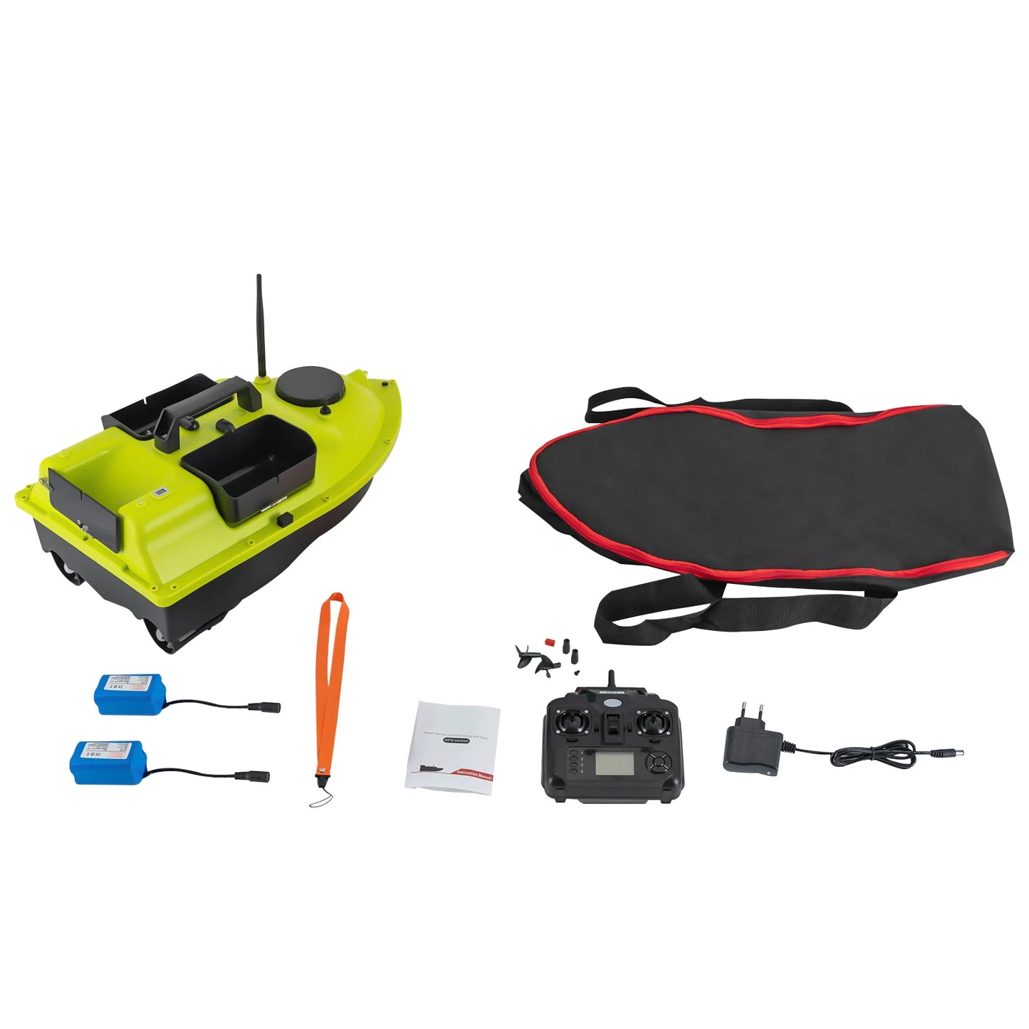 Rechargeable GPS Fishing Bait Boat With Dual Batteries 16 Points
