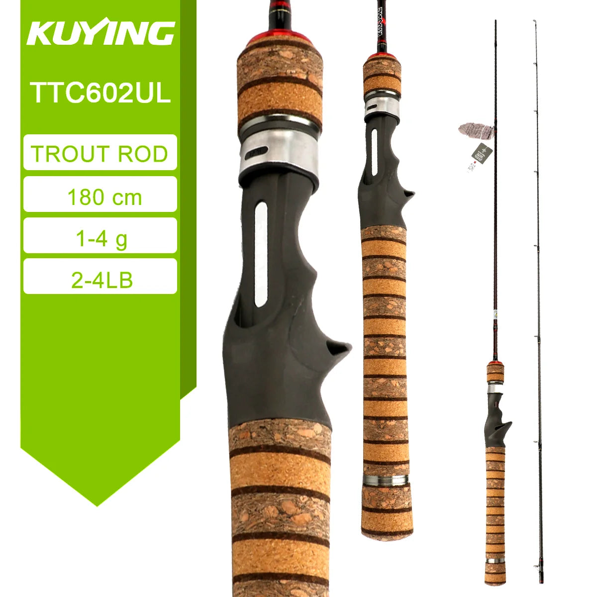 Kuying Carbon Lure Rod For Casting And Spinning River Fishing