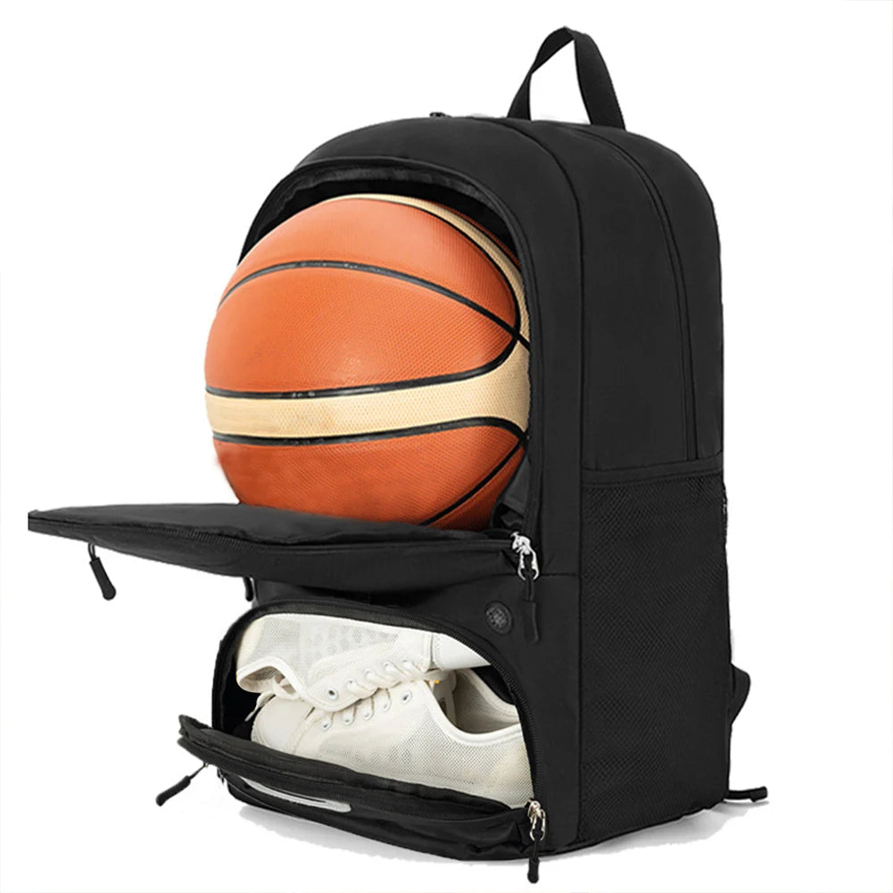 Basketball Backpack Large Sports Bag with Shoe Compartment Sports Backpack Multi-pockets Laptop Backpack for Soccer Volleyball